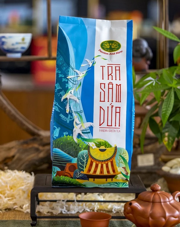 Trà Xanh Buồm Hương Sâm Dứa Rồng Vàng