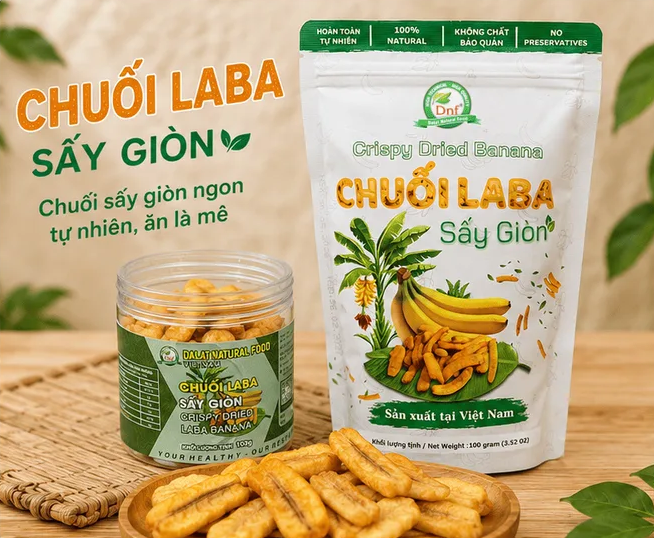 Chuối Laba Sấy Giòn
